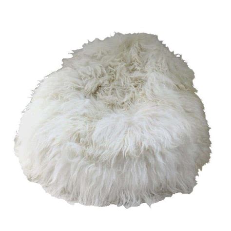 Shaggy Bean Bag Chair Cover Icelandic Sheepskin Made In Australia For Sale At 1stdibs