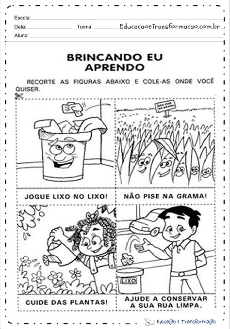 Atividades Sobre Meio Ambiente Atividades Para Series Iniciais