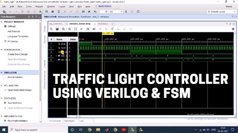 Traffic Light Controller With Verilog Code And FSM On Xilinx Vivado