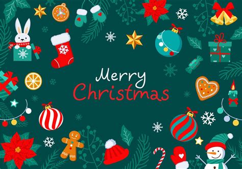 Flat design christmas background 12961364 Vector Art at Vecteezy