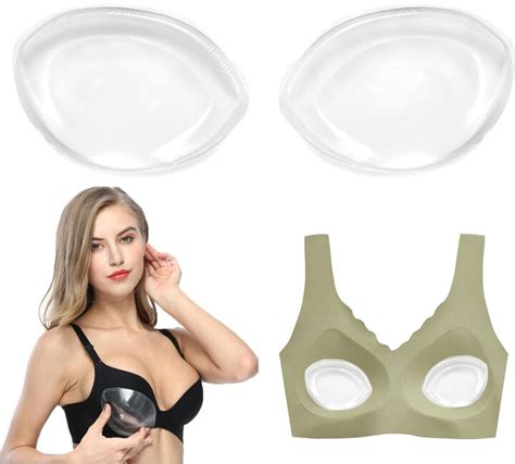 CUKIN Bra Inserts Silicone Chicken Fillet Bra Inserts Detachable Women