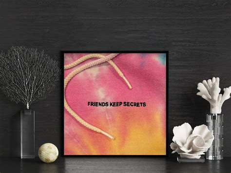 Benny Blanco Print Friends Keep Secretsalbum Cover Etsy