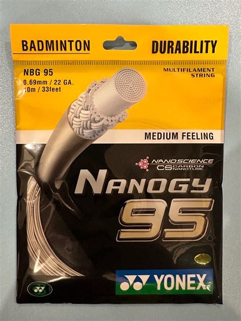 Yonex Nanogy Badminton String Original Made In Japan Sports