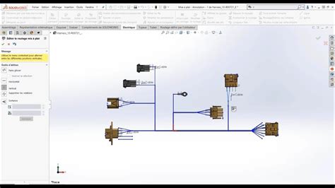 Cr Ation D Un Harnais Dans Solidworks Electrical Youtube