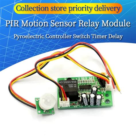 Dc 12v Pir Motion Sensor Relay Module Ir Infrared Human Body Induction Sensor Pyroelectric