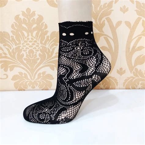 Buy High Elasticity Women Summer Mesh Silk Socks For Female Nylon Short Socks