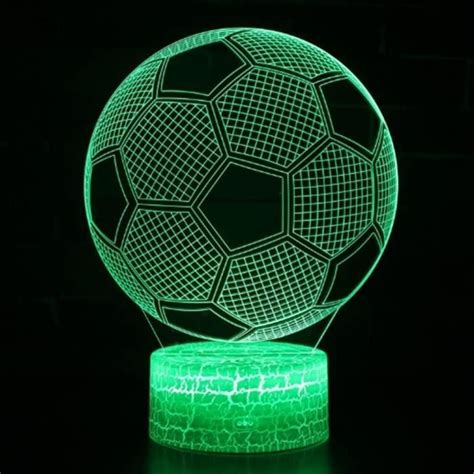 Veilleuse Football Enfants Football D Led Lampe Optique Illusion