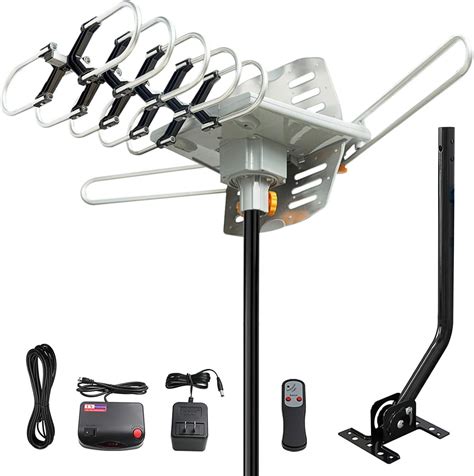 150mile Outdoor Tv Antenna Bundle Pole Mount Brackets