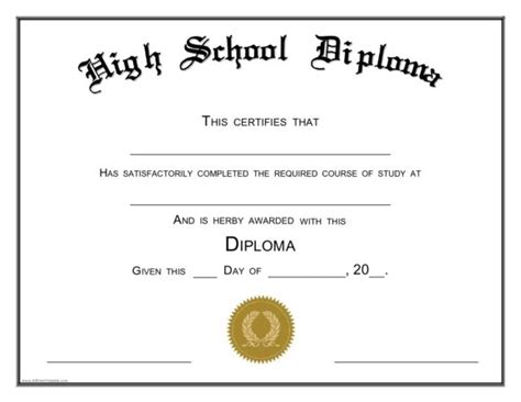 30 Free High School Diploma Templates (Word) - PrintableTemplates