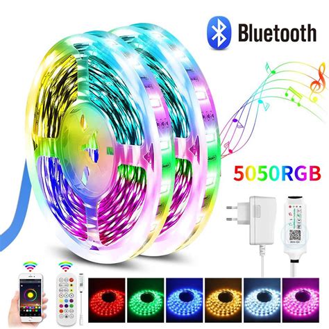 Malitai Ft Bluetooth Led Strip Lights Music Sync Rgb Smd