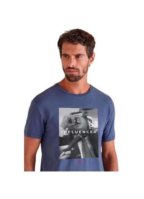 Camiseta Galvão Influencer Reserva Azul Stoned Reserva