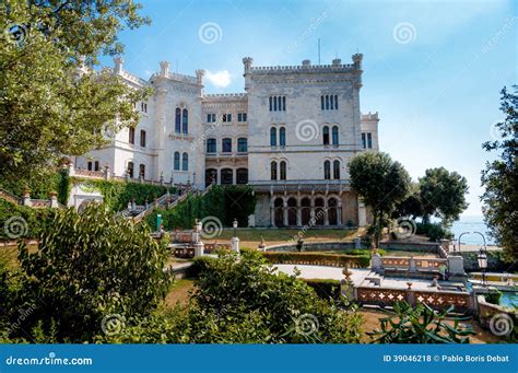 Miramare Castle and Gardens Stock Photo - Image of trieste, holiday ...