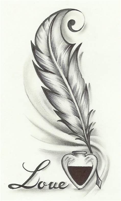 Feather Tattoo Drawing Feather Tattoo Drawing Feather Drawing