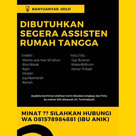 Lowongan Kerja Asisten Rumah Tangga Di Bandung Homecare