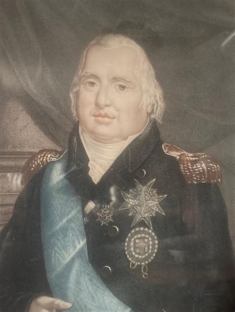 Proantic Portrait Polychrome Du Roi Louis Xviii