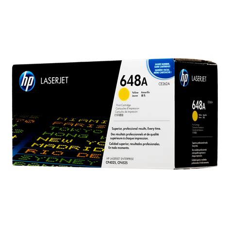 Ce262a Hp 648a Original Hp Toner Cartridge Yellow Genuine Ink