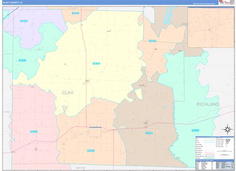 Maps Of Clay County Illinois