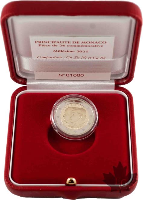 Euro Monaco Euro Ans Du Mariage Princier Proof