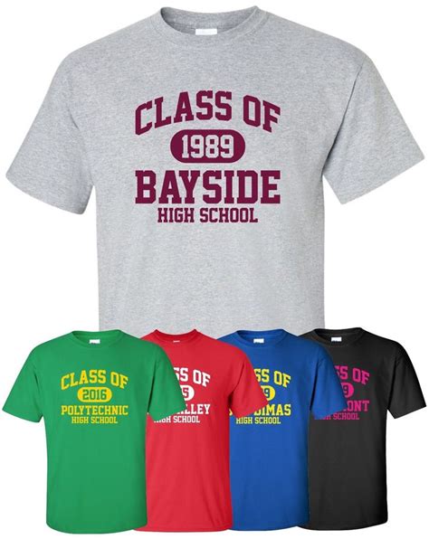 Class Of Any Year T Shirt S 4xl High School Reunion Graduation Alumni