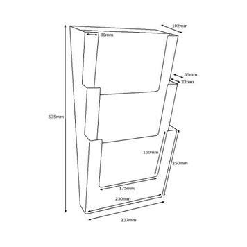 Porte Brochures Lahn Compartiments Pds Peter Handels Ag