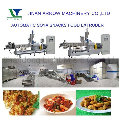 Fully Automatic Soy Chunks Machine Extruder China Textured Soya