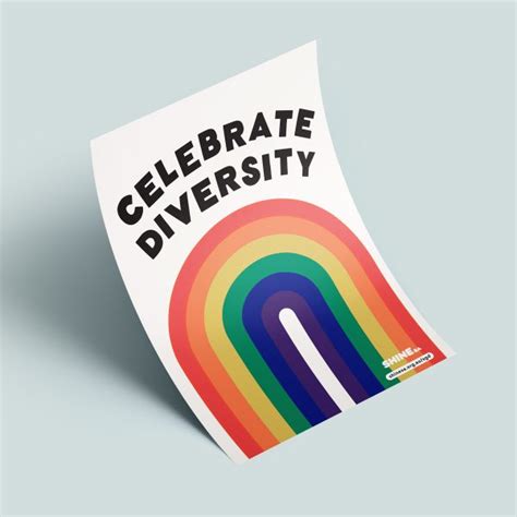 Celebrate Diversity LGBTIQA+ Poster - SHINE SA