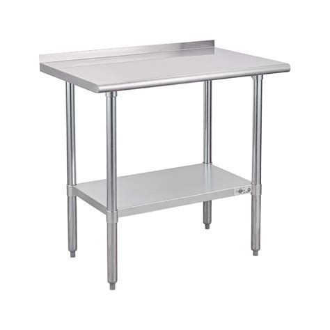 Profeeshaw Nsf Stainless Steel 24 X 36 Commercial Kitchen Prep And Work Table With Undershelf