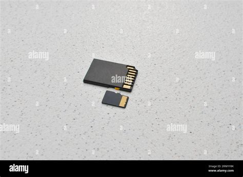 Close Up Of Sd And Microsd Cards Symbols Of Compact And Efficient