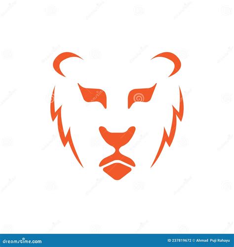 Face Sad Lion Logo Design Vector Graphic Symbol Icon Sign Illustration Creative Idea Stock