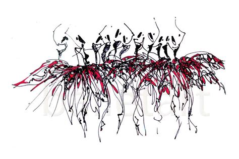 Balletballetballet, Wall Art Prints, Ballet Art, Gift for Dancer, Black and Red, Girls Room Art ...