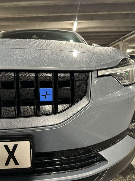 Polestar Emblem Till Grill Baklucka R D Bl Vit Fordonsdesign