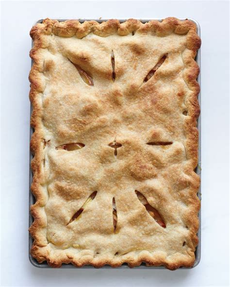 This Cinnamon Swirl Apple Slab Pie Is Perfect For Feeding A Crowd Recipe Peach Slab Pie