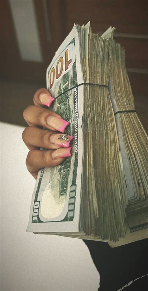 Black Girl Hands Holding Money