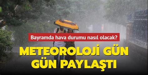 Ramazan Bayramında hava durumu nasıl olacak İstanbul ve diğer illerde