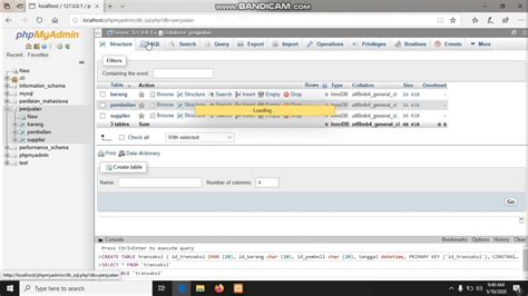 Membuat Database Penjualan Mysql Dengan Phpmyadmin Di Localhost Menggunakan Xampp Youtube