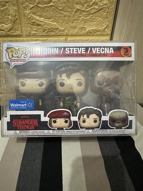 Funko Pop Stranger Things Robin Steve Vecna 3 Pack Hobbies Toys