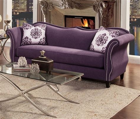 Zaffiro Lavender Sofa from Furniture of America | Coleman Furniture