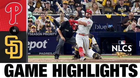 Phillies Vs Padres Nlcs Game 1 Highlights 101822 Mlb Highlights