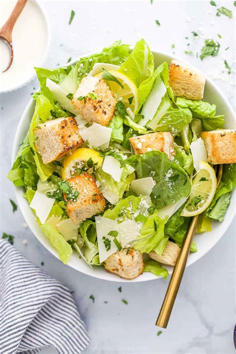 Classic Caesar Salad Made From Scratch