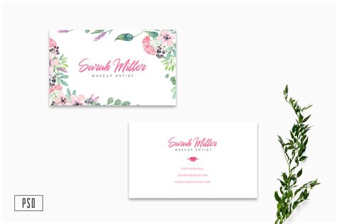 Floral Business Card Template V2 - Free Download