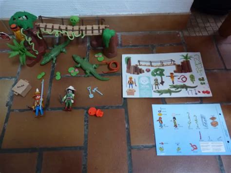 PLAYMOBIL 3016 Aventuriers Et Pont Suspendu Vintage Complet EUR 20 00