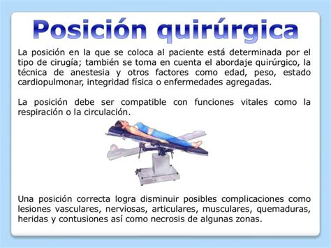 Posiciones Quirurgicas Mas Frecuentes Y Sus Variantes Mec Nica Hot