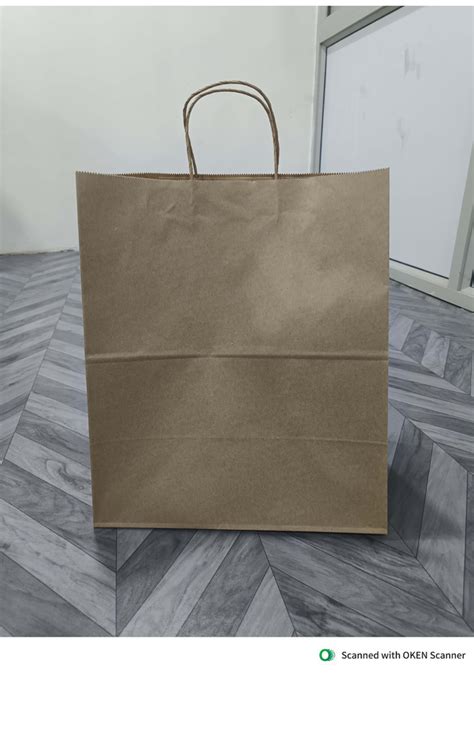 Brown Virgin Kraft Paper Bag For Shopping Grocery Gsm Gsm At Rs