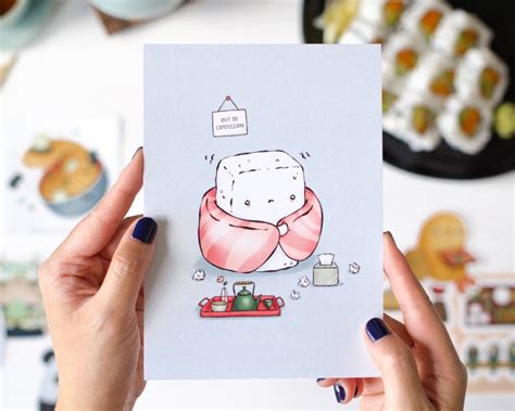 Bento Bundle Kawaii Japanese Food Stationery With Art Print - Etsy