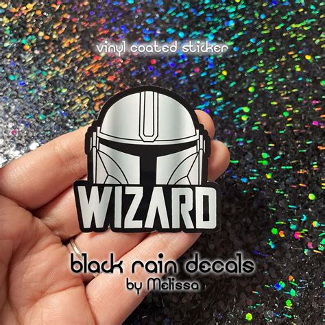 Mandalorian wizard Quote Sticker Mandalorian - Etsy