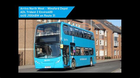 Thrashed Arriva North West Winsford Adl Trident Enviro