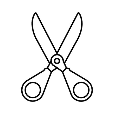 Premium Vector Scissor Line Art Vector Illustration For Print And