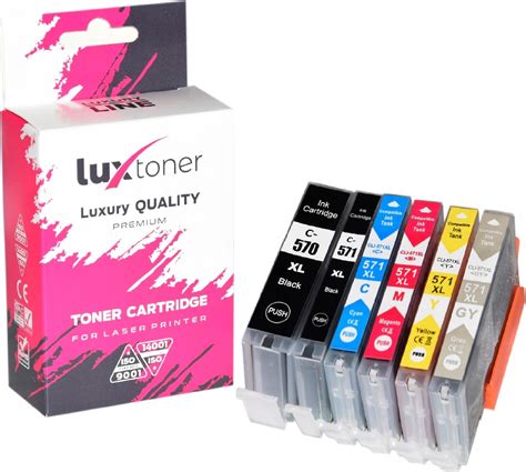 Tusz Luxtoner 6x Nowe Tusze Do Drukarki Canon Pixma Mg 5750 Xl