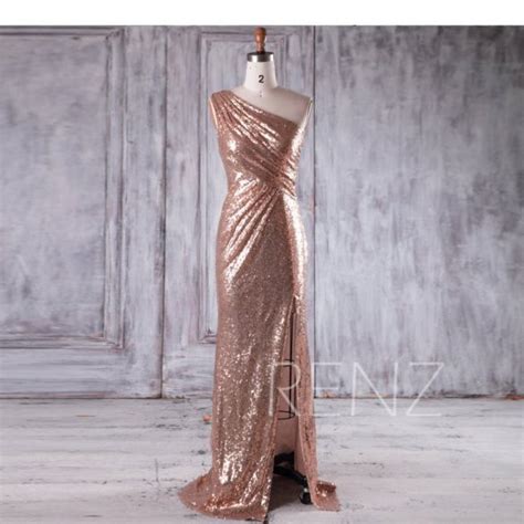 Where To Buy Rose Gold Sequin Bridesmaid Dresses Emmaline Bride