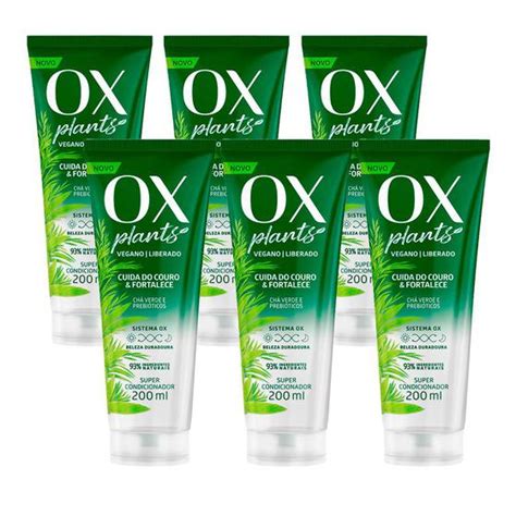 Kit Condicionador Ox Plants Fortalece Vegano Ml